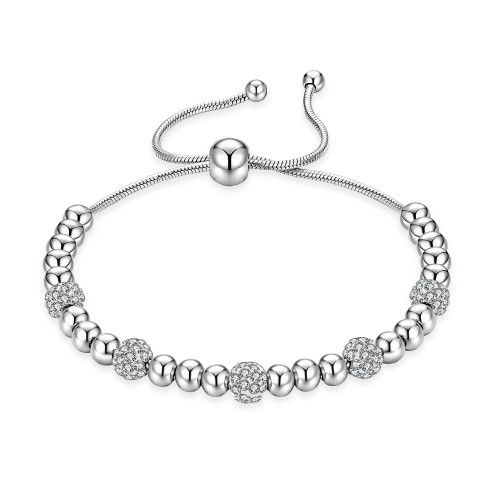 Wholesale Stainless Steel Women Beads Bracelet