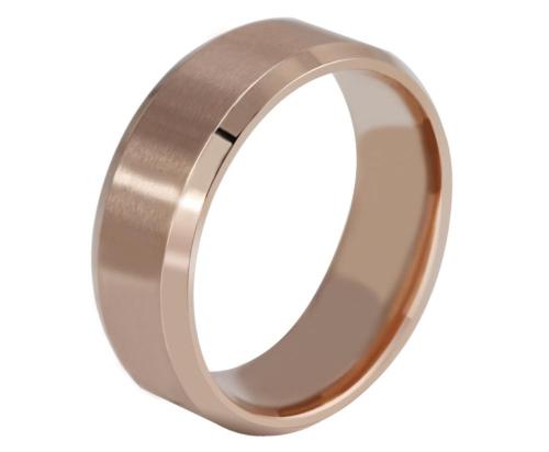 Wholesale Stainless Steel Rose Gold Wedding Band