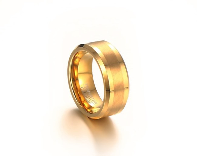Wholesale Gold Tungsten Ring