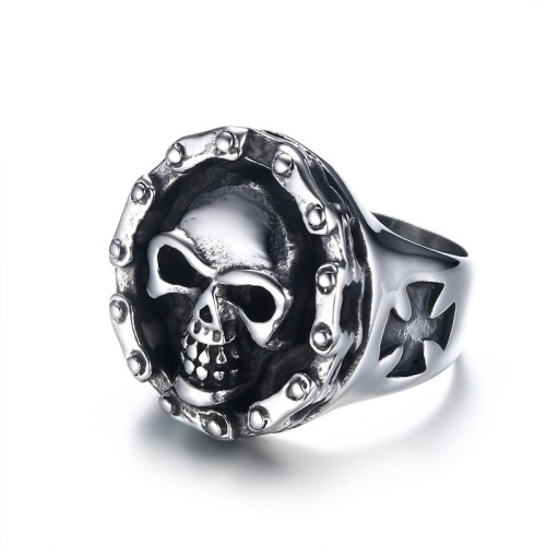Wholesale Stainless Steel Chain Around Skull Ring