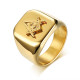 Wholesale Stainless Steel Gold IP Masonic Ring for Sale