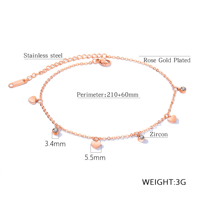 Wholesale Women Stainless Steel Anklet Styles