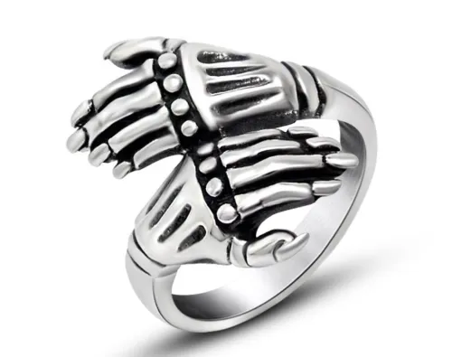 Wholesale Stainless Steel New Skull Hand Ring