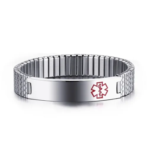 Wholesale Stainless Steel Strap Medical Bracelet