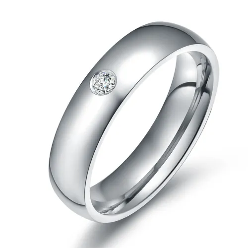 Wholesale Stainless Steel 5mm CZ Rings from Manufacturer