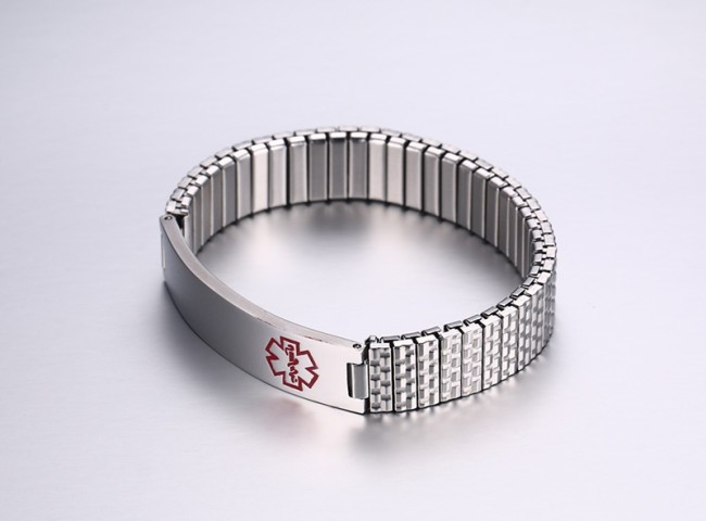 Wholesale Stainless Steel Strap Medical Bracelet