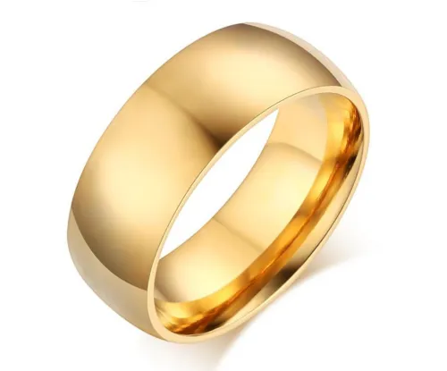 Wholesale Stainless Steel Gold Wedding Bands