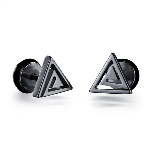 Wholesale Stainless Steel Triangle Stud Earrings