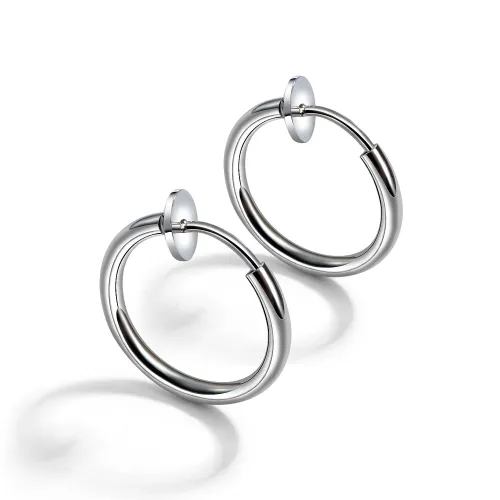 Wholesale Stainless Steel Elegant Men's Hoop Earrings