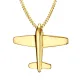 Wholesale Stainless Steel Gold Plane Pendants