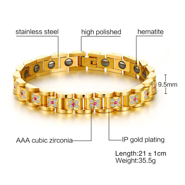 Wholesale Stainless Steel Ladies Magnetic Bracelets