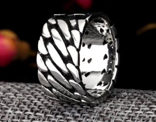 Wholesale Stainless Steel Bikers Chain Jewelry Ring