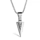 Wholesale Stainless Steel Mens Spearhead Necklaces