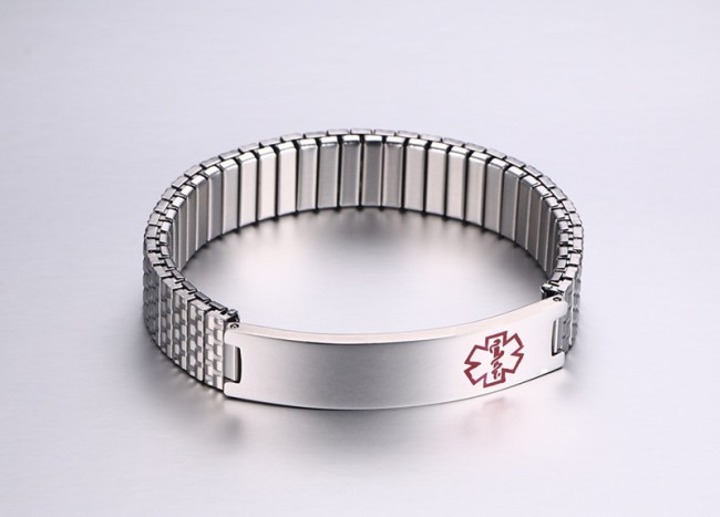 Wholesale Stainless Steel Strap Medical Bracelet
