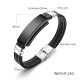 Wholesale Stainless Steel Personalized Rubber Silicone Bracelet