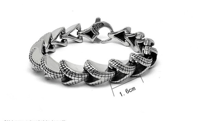 Wholesale Stainless Steel Fashion Snake Skeleton Bracelet