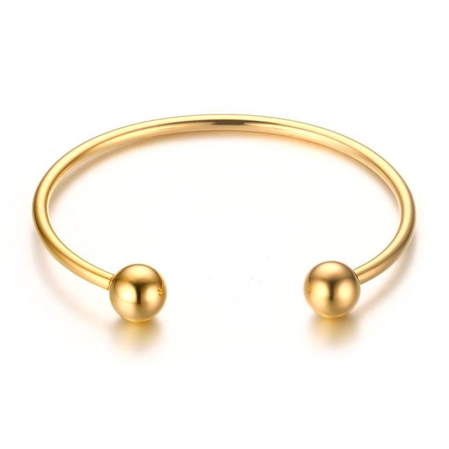 Wholesale Stainless Steel Cuff Bangle Bracelets Gold Plated for Women