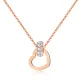 Wholesale Stainless Steel Heart and Circle Interlinking Pendant