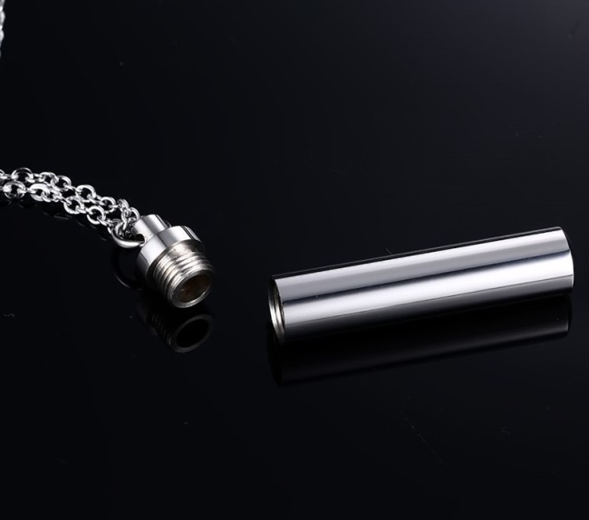 Wholesale Stainless Steel Men Cylinder Pendant