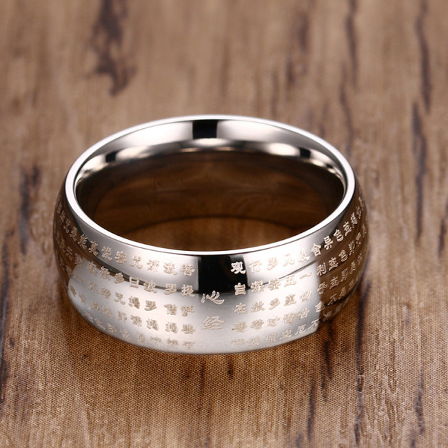 Wholesale Stainless Steel Thumb Scriptures Rings for Men