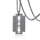 Wholesale Stainless Steel Vintage Razor Blade Pendant Necklace