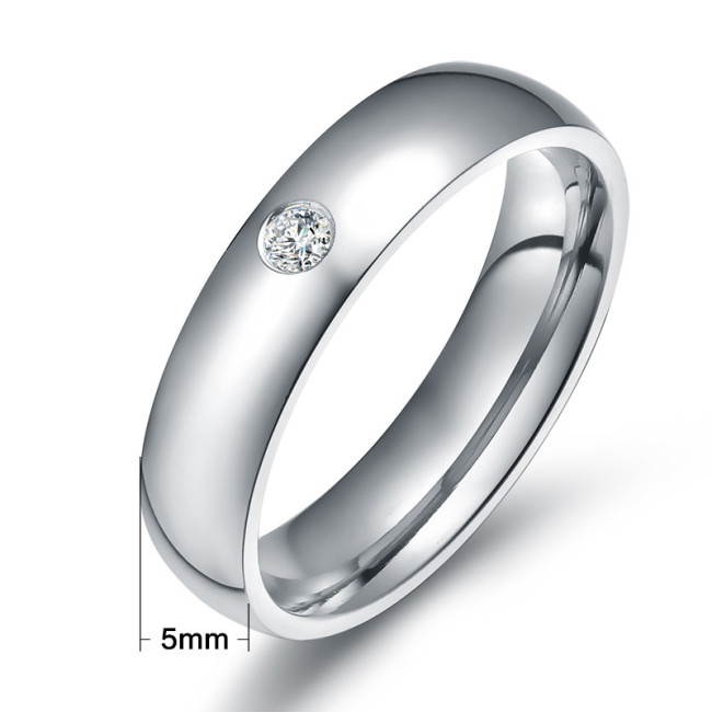 Wholesale Stainless Steel 5mm CZ Rings from Manufacturer