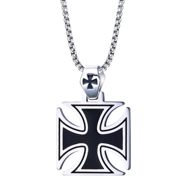 Wholesale Stainless Steel Knights Templar Cross Necklace