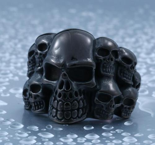 Wholesale Stainless Steel Skull Stacking Ring