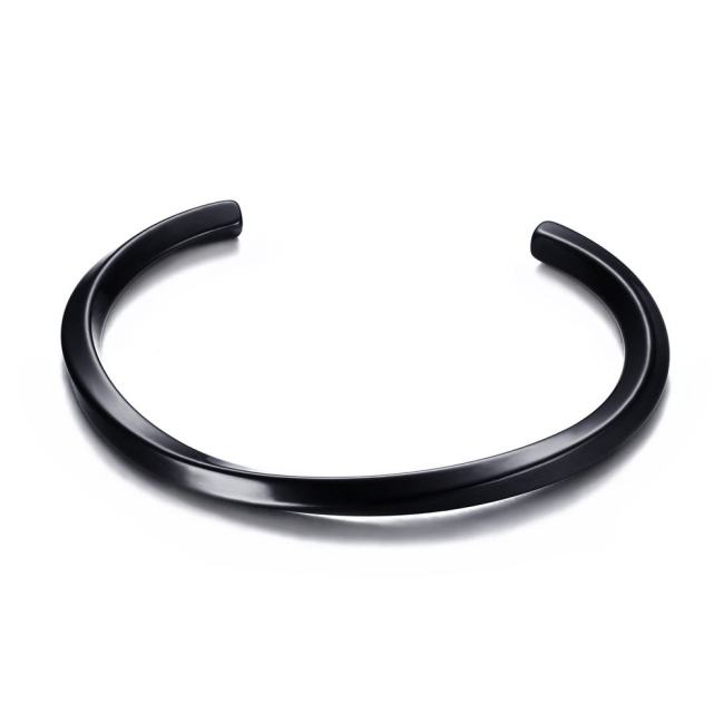 Wholesale Stainless Steel Twisted Bangle Bracelet