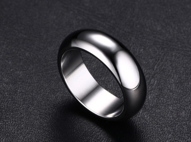 Wholesale Stainless Steel Clssic High Polished Dome Ring