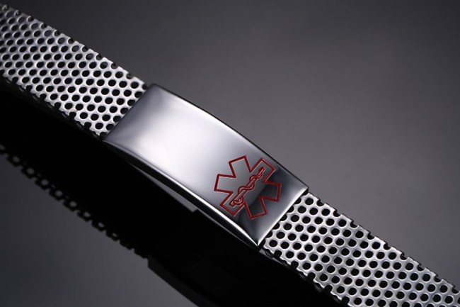 Wholesale Stainless Steel Mesh Medical Alert Bracelet