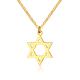 Wholesale Stainless Steel Women Six point Star Pendant Necklace