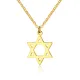 Wholesale Stainless Steel Women Six point Star Pendant Necklace