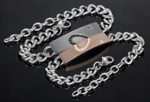 Wholesale Stainless Steel Match Heart Couple Bracelets