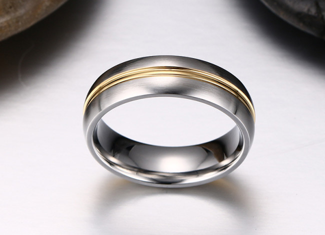 Wholesale Stainless Steel 6mm Mens Wedding Band