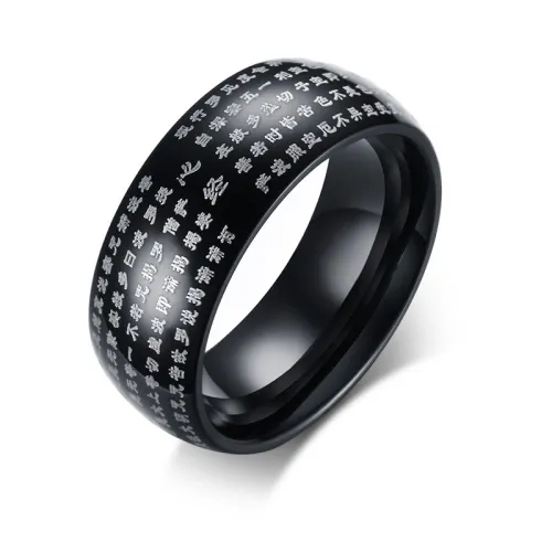 Wholesale Stainless Steel Mens Black Wedding Bands