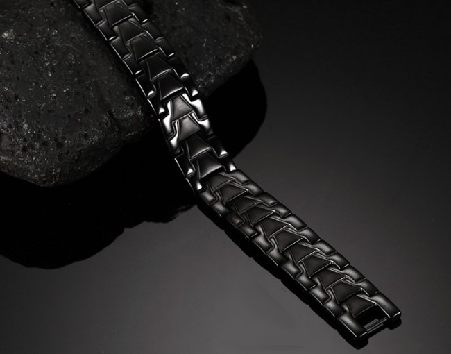 Wholesale Stainless Steel Black Magnetic Therapy Bracelets