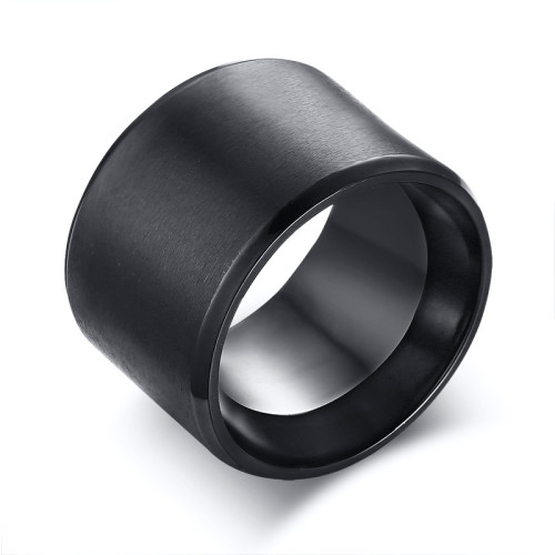 Wholesale Stainless Black Men Matte Wedding Ring