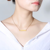 Wholesale Stainless Steel Gold Love Heart Bar Necklace