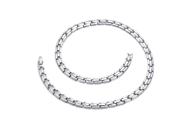 Wholesale Stainless Steel Magnetic Therapy Necklace