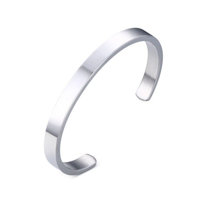 Wholesale Stainless Steel 6MM Plane Bangle