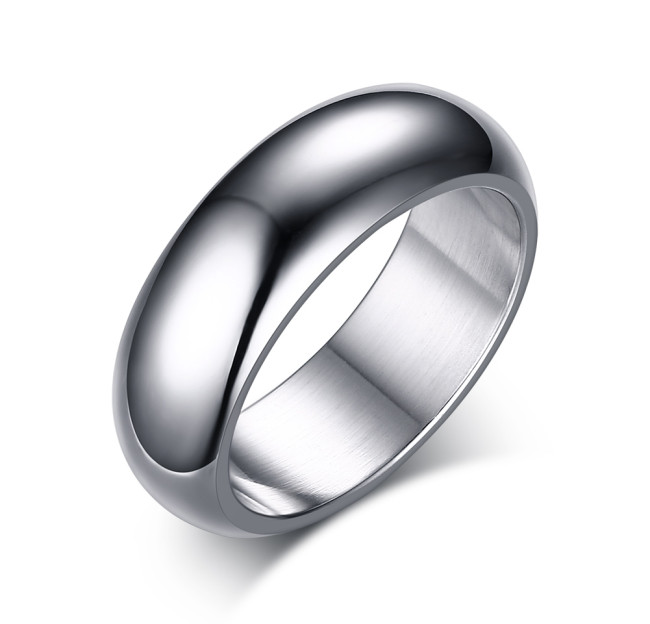 Wholesale Stainless Steel Clssic High Polished Dome Ring