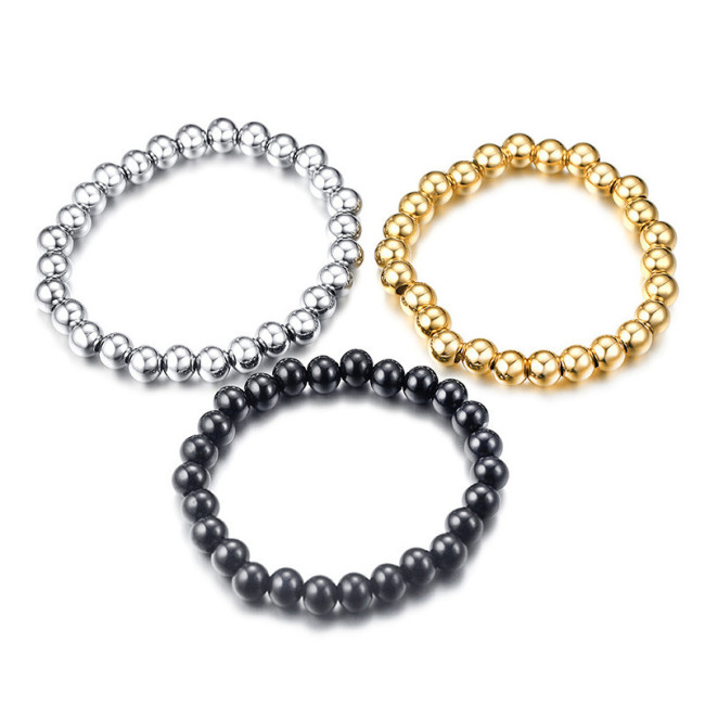 Wholesale Stainless Steel 8mm Beads Bracelet