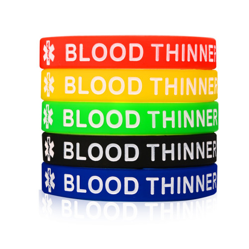 Wholesale Type 1/2 Diabetes Medical Alert ID Wristband Bracelet 5 Colors