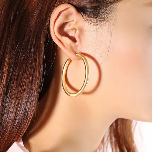 Wholesale Stainless Steel Thick Hoop Earrings