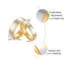 Wholesale Simple Stainless Steel Matching Couple Rings Set