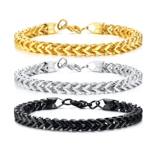 Wholesale Stainless Steel Men's Curb Chain Bracelet
