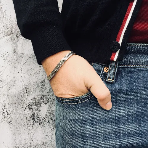 Wholesale Mens Stainless Steel Keel Chain Link Bracelet Wristband Bangle