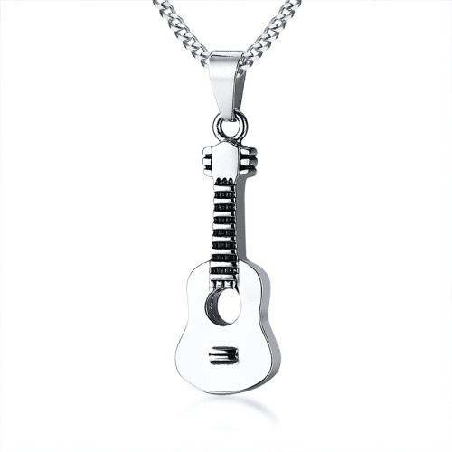 Wholesale Stainless Steel The Guitar Urn Necklace for Keepsake Memorial Cremation Jewelry