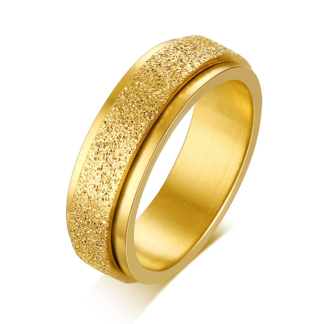 Wholesale Stainless Steel Rotating Wedding Ring For Men Women